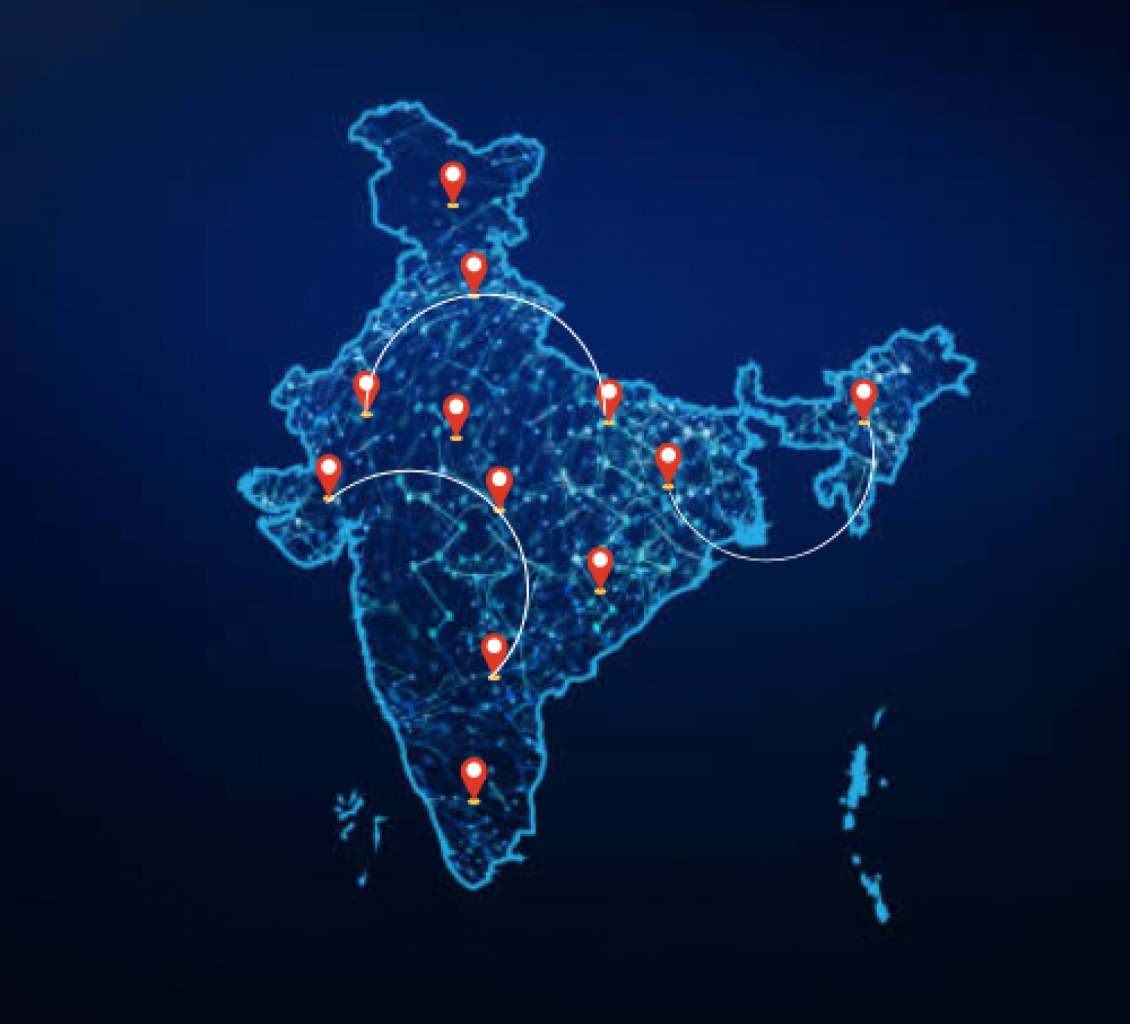 our network in india- Dev logistics